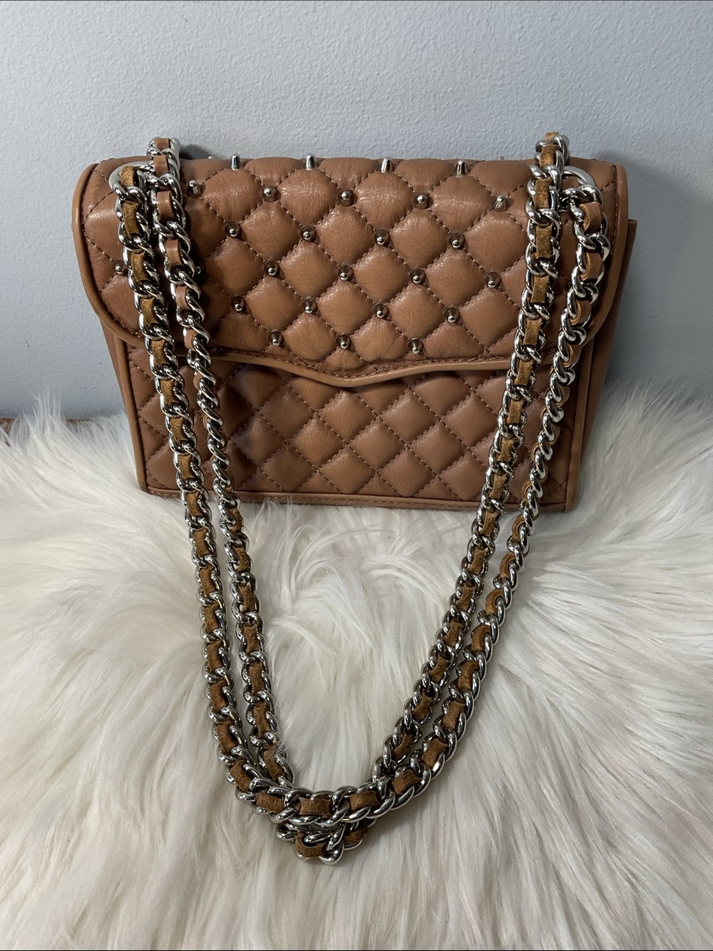 Rebecca Minkoff Quilted Studded Crossbody